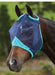 Weatherbeeta ComFITec Fine Mesh Horse Fly Mask without Ears - 0V4UR - Black/Turquoise - Mini - 2