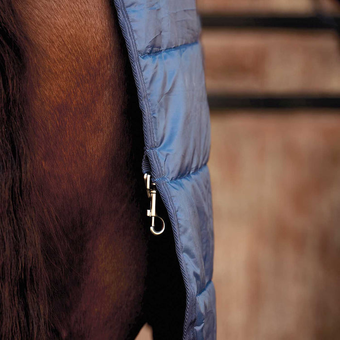 WeatherBeeta ComFiTec Liner for Horses, 100g Lightweight Standard Neck - Warm, Secure, and Layerable Horse Blanket Liner - KOEA4 - Navy - 66" - 100 g - 4