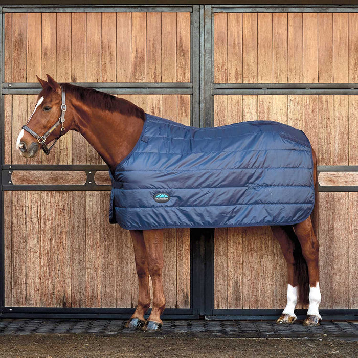 WeatherBeeta ComFiTec Liner for Horses, 100g Lightweight Standard Neck - Warm, Secure, and Layerable Horse Blanket Liner - KOEA4 - Navy - 66" - 100 g - 1