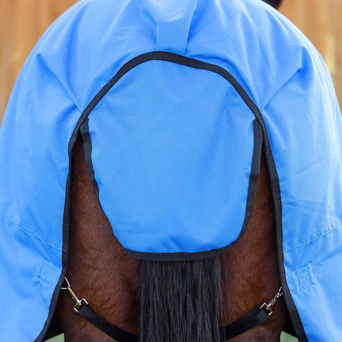 WeatherBeeta ComFiTec Original 1200D Waterproof Standard Neck Medium Weight Turnout Blanket for Horses, 220g - KOCAS - Blue - 69" - 5