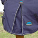 WeatherBeeta ComFiTec Prelim 1200 Denier Medium Weight Waterproof Turnout Blanket for Horses - Standard Neck, Insulated & Durable - KODAN - Navy Embossed Plaid - 66" - 3
