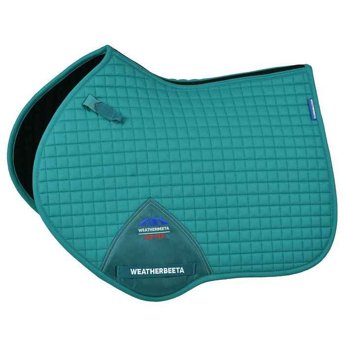 WeatherBeeta Prime Air - Tec Jump Shaped Equine Saddle Pad for English Riding - KOAGW - Dark Turquoise - Large - 8