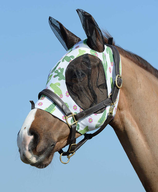 Weatherbeeta Stretch Bug Eye Saver Horse Fly Mask with Ears, Cactus - 0V5U1 - Cob - 1