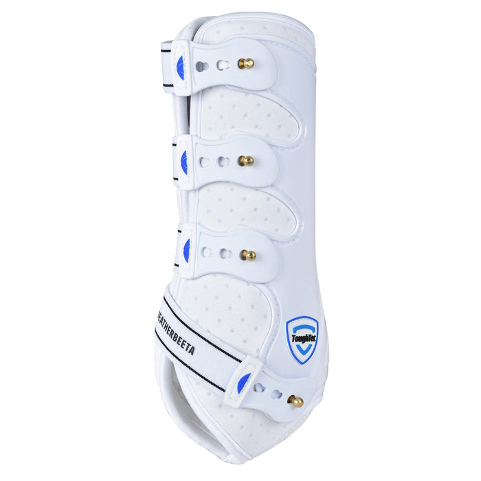 WeatherBeeta Tough - Tec Hard Shell Dressage Boots for Horses - KOACJ - White - Medium - 2 ct - 7