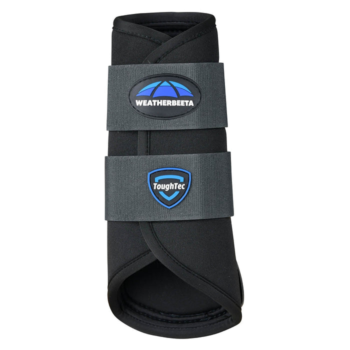 WeatherBeeta Tough - Tec Prime Brushing Boots for Horses, 2 ct - KOAAN - Black/Grey - Small - 2 ct - 26