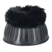 WeatherBeeta Tough - Tec Prime Fleece Trim Rubber Bell Boots for Horses - KOADZ - Black/Black - Small - 2 ct - 9