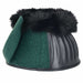 WeatherBeeta Tough - Tec Prime Fleece Trim Rubber Bell Boots for Horses - KOAEF - Black/Forest Green - Small - 2 ct - 31