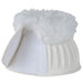 WeatherBeeta Tough - Tec Prime Fleece Trim Rubber Bell Boots for Horses - KOAEJ - White/White - Small - 2 ct - 36