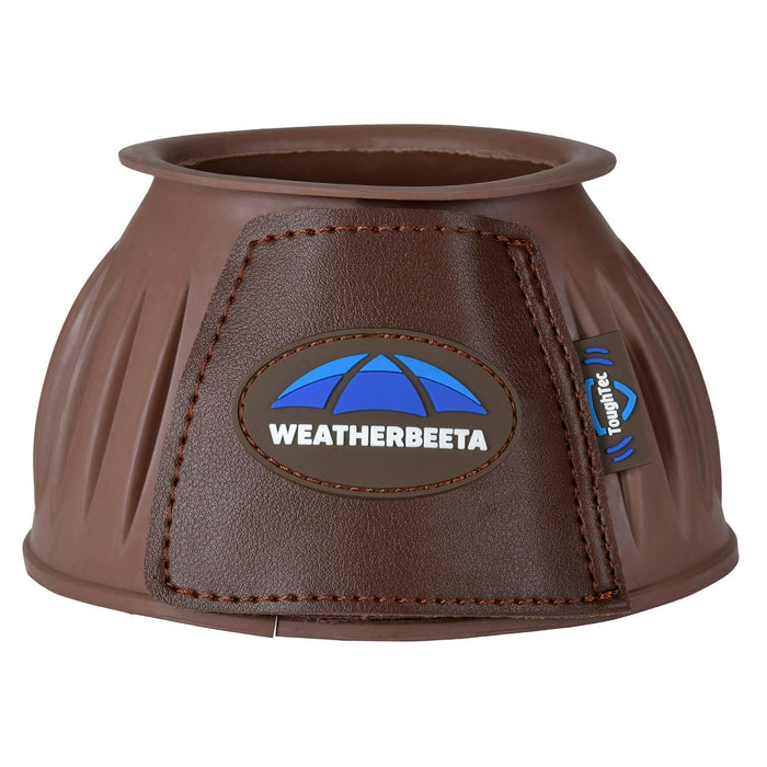 WeatherBeeta Tough - Tec Prime Rubber Bell Boots for Horses - KOADB - Brown/Brown - Small - 2 ct - 8