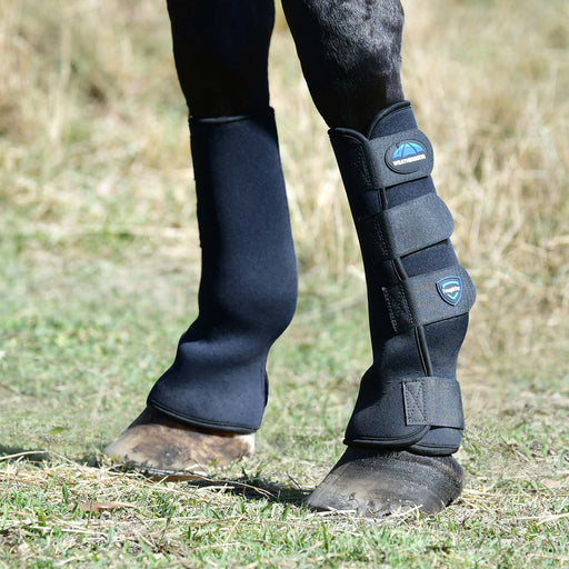 WeatherBeeta Tough - Tec Turnout Boots for Horses - KOACR - Black/Blue - Small - 2 ct - 1