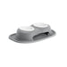 WeatherTech Double High Pet Feeding System, Plastic Bowl - WTD2D - Dark Grey - 8" High, 8 oz - 1
