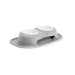 WeatherTech Double High Pet Feeding System, Plastic Bowl - WTD2E - Light Grey - 8" High, 8 oz - 8