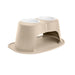 WeatherTech Double High Pet Feeding System, Plastic Bowl - WTD2W - Tan - 12" High, 64 oz - 24