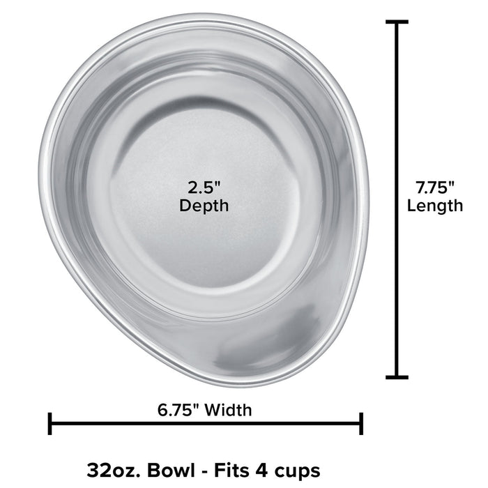 WeatherTech Pet Feeding System Extra Bowls - WTD62 - Stainless - 32 oz - Holds 4 cups - 4