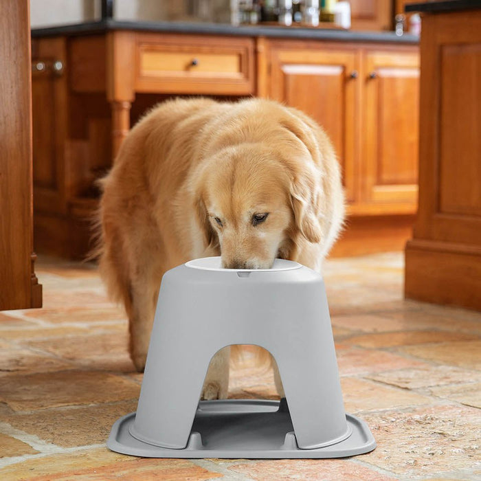 WeatherTech Single High Pet Feeding System, Plastic Bowl - WTD3J - Dark Grey - 3" High, 32 oz - 7