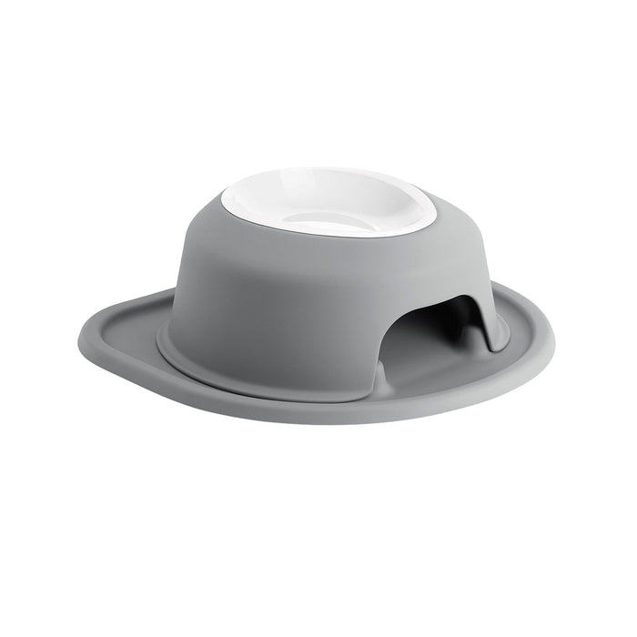 WeatherTech Single High Pet Feeding System, Plastic Bowl - WTD3M - Dark Grey - 4" High, 16 oz - 11