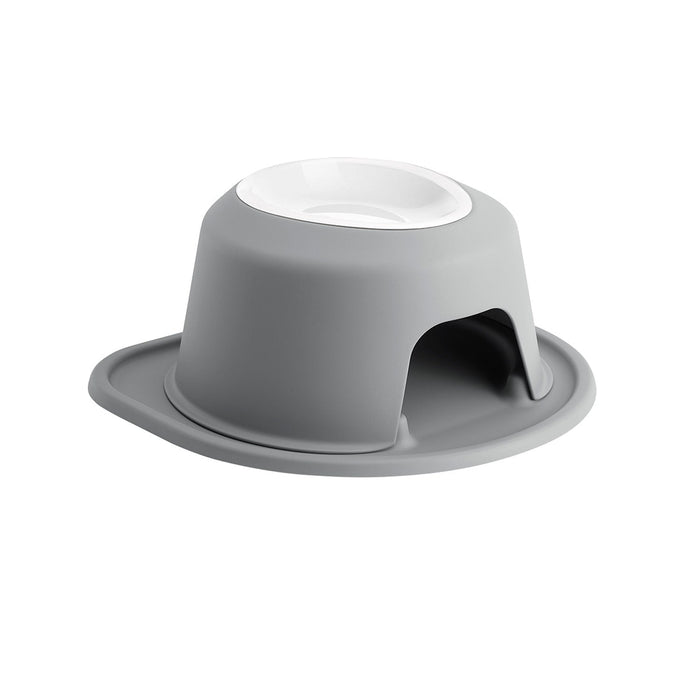 WeatherTech Single High Pet Feeding System, Plastic Bowl - WTD3Q - Dark Grey - 6" High, 32 oz - 14