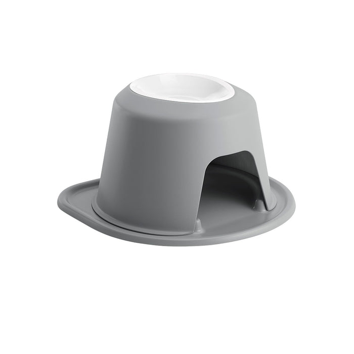 WeatherTech Single High Pet Feeding System, Plastic Bowl - WTD3T - Dark Grey - 8" High, 32 oz - 17