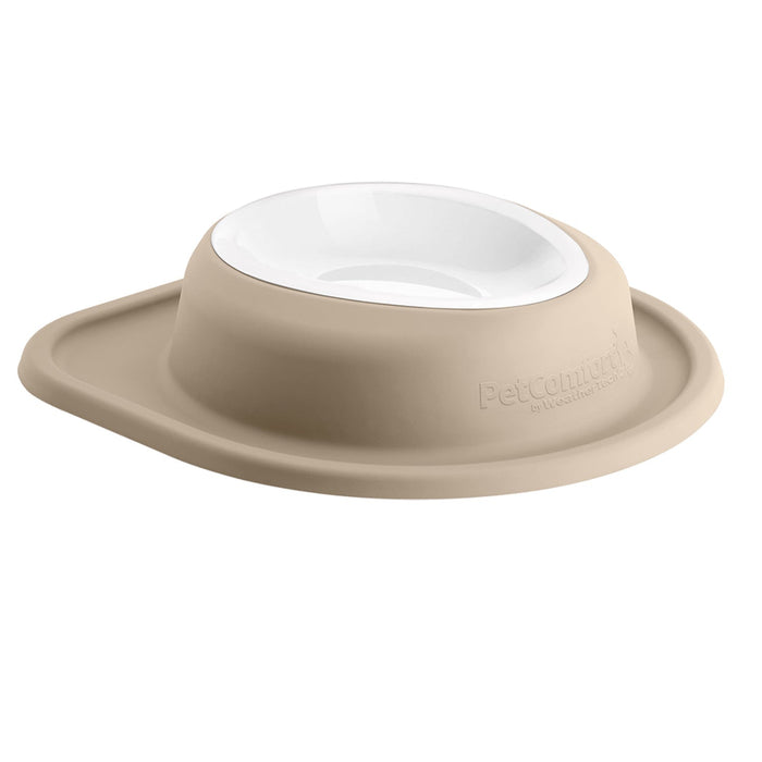 WeatherTech Single Low Pet Feeding System, Plastic Bowl - WTD4F - Tan - 32 oz - 11