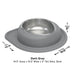 WeatherTech Single Low Pet Feeding System, Stainless Steel - WTD5F - Dark Grey - 16 oz - 31