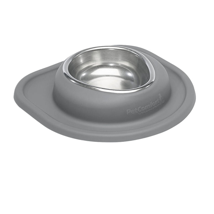 WeatherTech Single Low Pet Feeding System, Stainless Steel - WTD5F - Dark Grey - 16 oz - 30