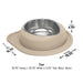 WeatherTech Single Low Pet Feeding System, Stainless Steel - WTD5M - Dark Grey - 64 oz - 33