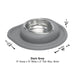 WeatherTech Single Low Pet Feeding System, Stainless Steel - WTD5P - Tan - 64 oz - 29