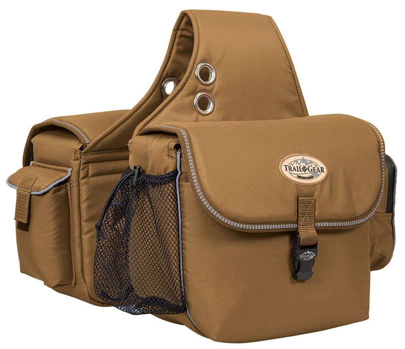 Weaver Leather Trail Gear Horse Saddle Bags, 600D - WEA0P - Brown - 7