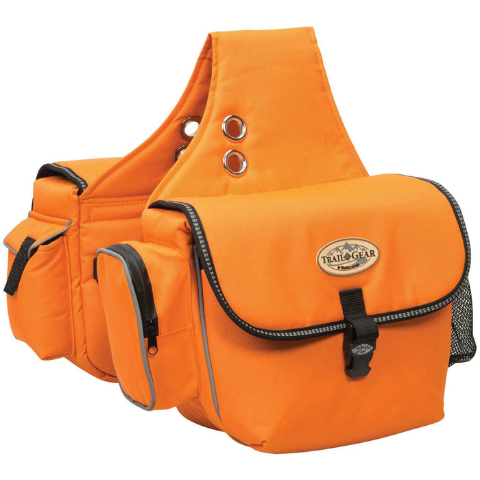 Weaver Leather Trail Gear Horse Saddle Bags, 600D - WEA0N - Black - 9