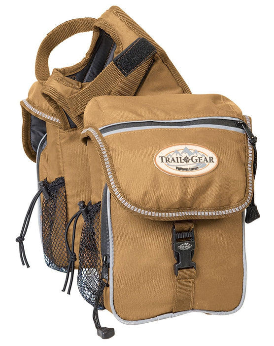Weaver Leather Trail Gear Pommel Saddle Bag, 600D - WEA0C - Brown - 5
