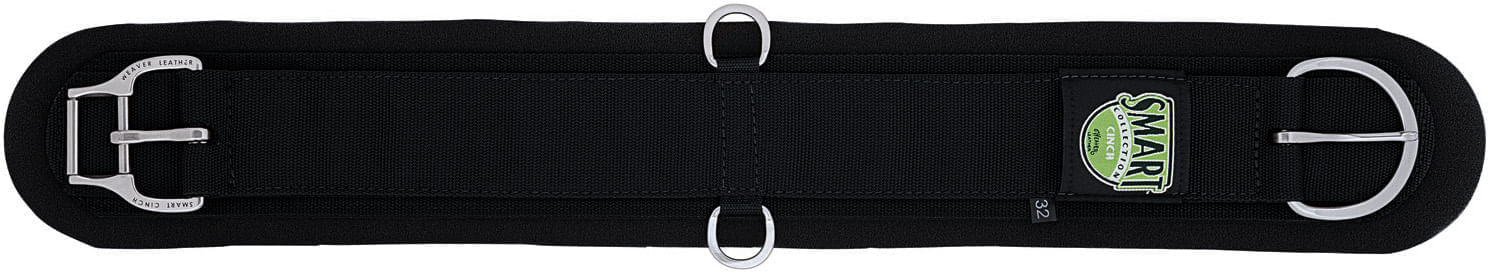 Weaver Neoprene Smart Cinches, Straight, Black - WEANM - 30 in - 3