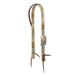 Weaver Patterned Nylon Split Ear Headstall for Horses - WLC86 - Retro Flower - 3