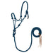 Weaver Poly Rope Horse Halter with Lead - WLC7B - Blue & Black - 5/16" - 1