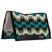 Weaver Synergy Contoured Performance Wool & Felt "Stampede" Saddle Pad - WLCPN - 32" x 34" - Green & Cream - 7