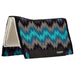 Weaver Synergy Contoured Performance Wool & Fleece "Stampede" Saddle Pad - WLCPV - 33" x 38" - Gray & Purple - 3