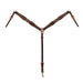 Weaver Western Floral Scalloped Leather Breast Collar for Horses - WLC7N - Havana Brown - 1