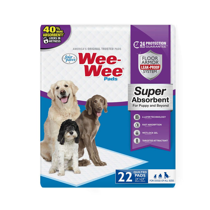 Wee - Wee Super Absorbent Pads for Dogs - 39YV - 22ct - 11