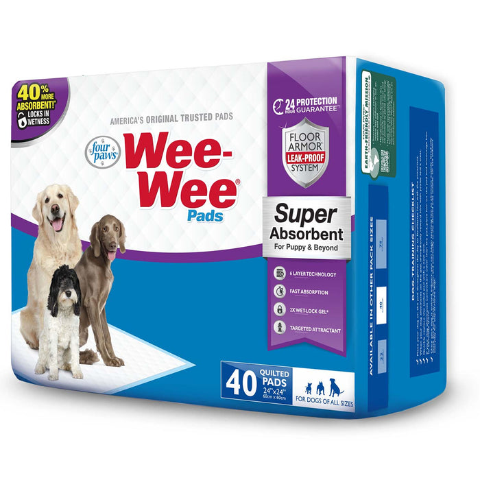 Wee - Wee Super Absorbent Pads for Dogs - 39YW - 40ct - 2