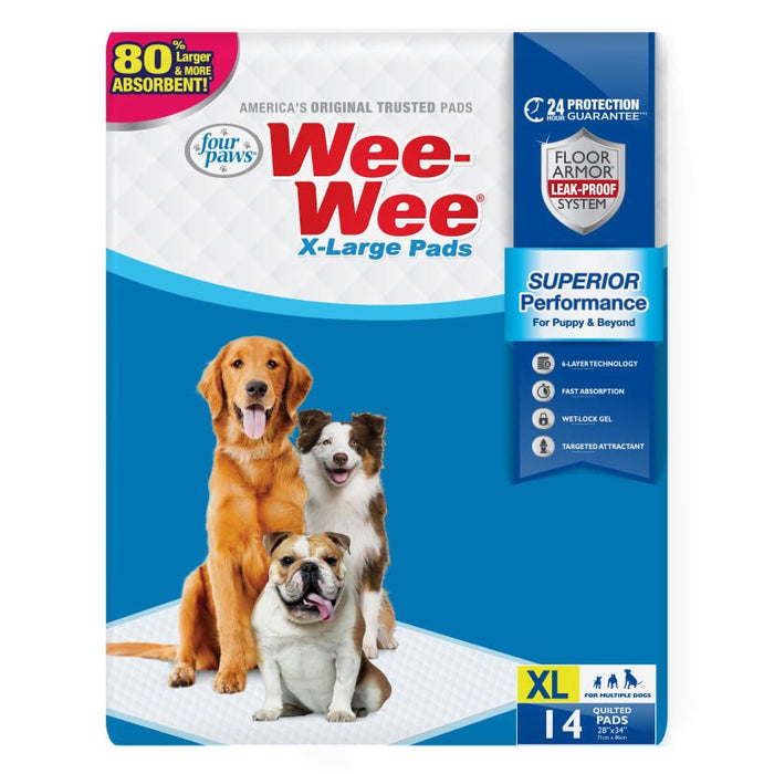 Wee - Wee Superior Performance X - Large Dog Pee Pads - 39W7 - 14 ct - 21