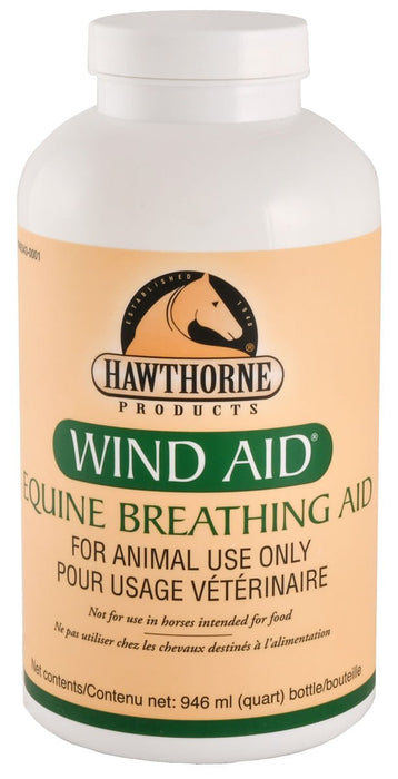 Wind Aid Equine Breathing Aid - Respiratory Support for Horses - HWWA - Liquid - 15 Doses (946 ml) - 2
