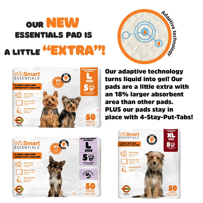 WizSmart Essentials Pads, Large - 024PC-0459 - 10ct - 3