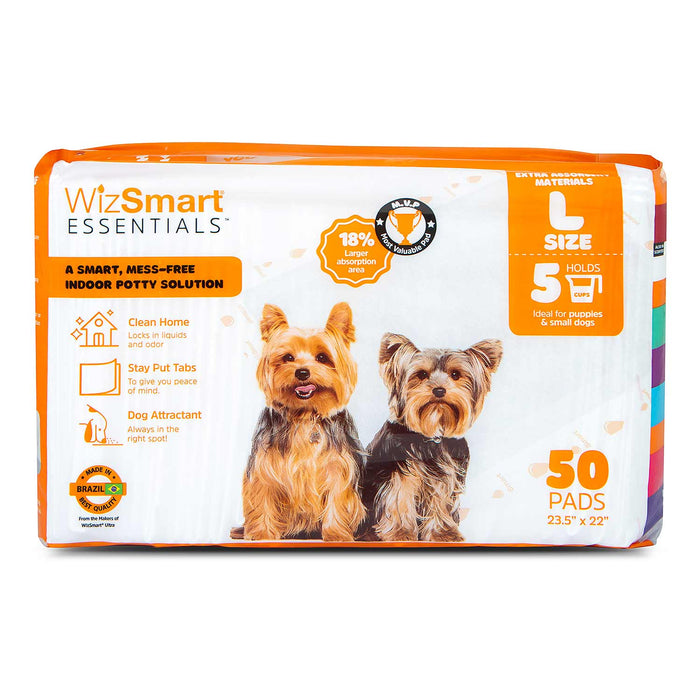 WizSmart Essentials Pads, Large - 024PC-0466 - 50ct - 10
