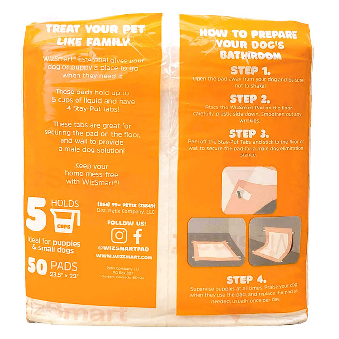 WizSmart Essentials Pads, Large, 50 ct, Fresh Scented - 024PC-0480 - Large - 6