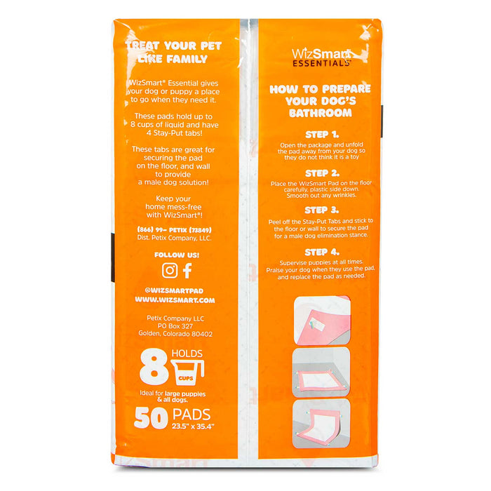 WizSmart Essentials Pads with Charcoal, XL, 50 ct - 024PC-0510 - XLarge - 6