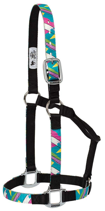 Weaver Patterned Nylon Overlay Halter for Horses - WLC2KJ - Pop Art - Large - 4