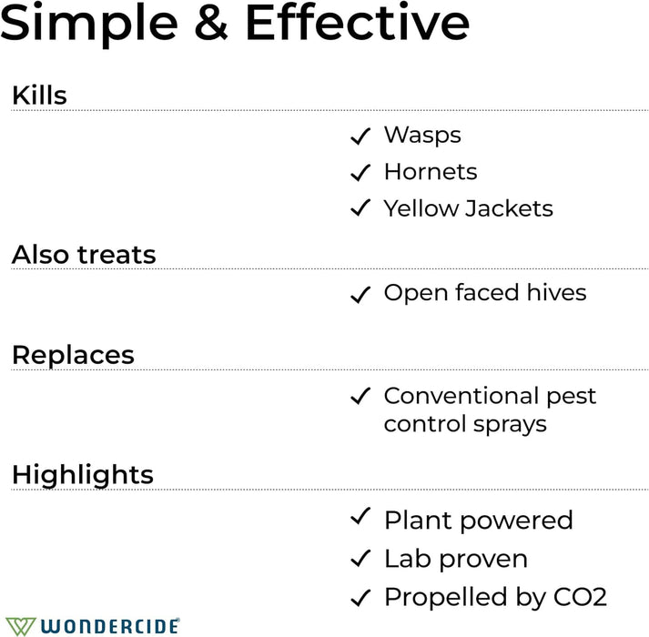 Wondercide Pet - Safe Wasp & Hornet Spray, 10 oz - WC224 - 10 oz. - 5