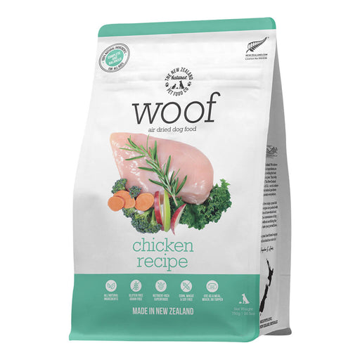 Woof Grain - Free Air Dried Dog Food with Superfoods - 030NZ-WAD750C - Chicken - 26.5 oz - 2
