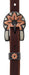 Weaver Working Tack Copper Flower Sliding Ear Headstall - WLCHF - Horse - 2
