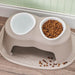 WeatherTech Double High Pet Feeding System, Poly Bowls Color Tan