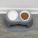 WeatherTech Double High Pet Feeding System, Poly Bowls Color Tan